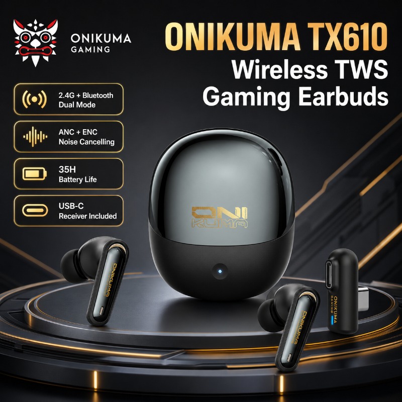 ONIKUMA TX610 무선 게이밍 이어버드 듀얼 모 - Wired Earphone Lightning 리뷰 및 가격